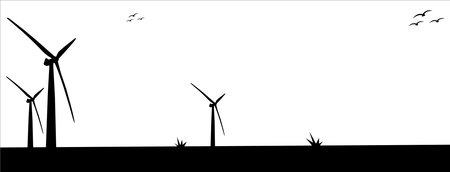 Windmill background design. Windmill background. Renewable energy background. Environment backgroundのイラスト素材