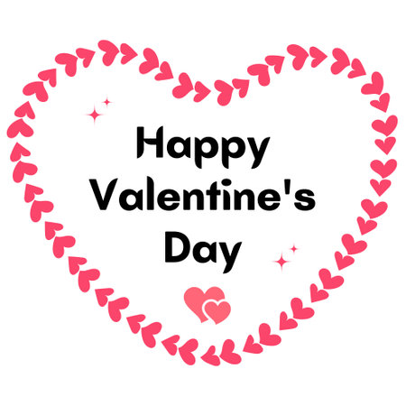 Happy Valentine's day. Valentine's day. Married life. Happy Married life. Love background design. Love designのイラスト素材