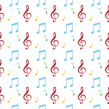 Musical Pattern design. Musical pattern. Music seamless pattern. Musical seamless patternのイラスト素材
