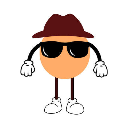 Attractive person. Stylish guy. Handsome person. Cooling glass guy. Stylish cooling glassesのイラスト素材