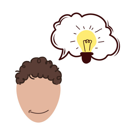 Thinking illustration. Creative thinking. Imagination world. Think. creative ideasのイラスト素材