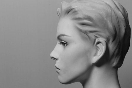 close up on A woman's doll - mannequinの写真素材