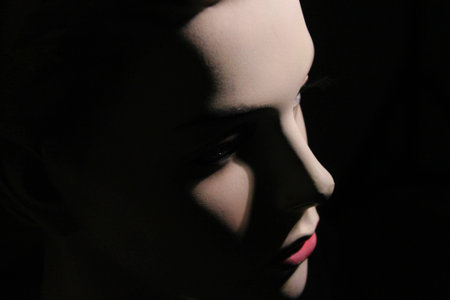 close up on A woman's doll - mannequin