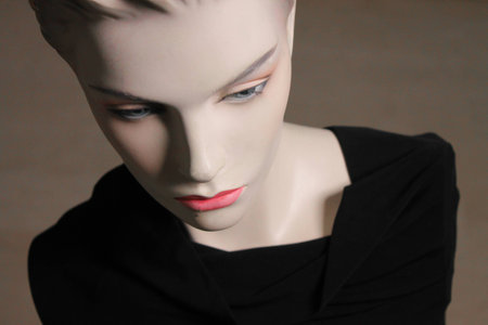 close up on A woman's doll - mannequinの写真素材