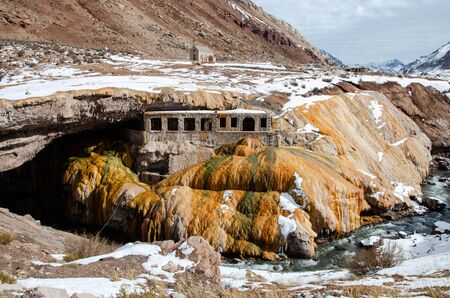 Inca bridge Mendoza Argentinaの写真素材