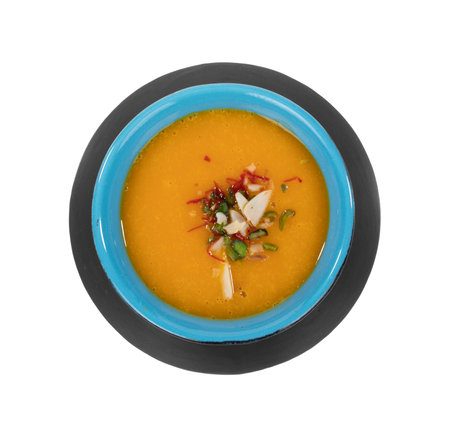 Fresh mango fruit juice Isolated on white backgroundの写真素材