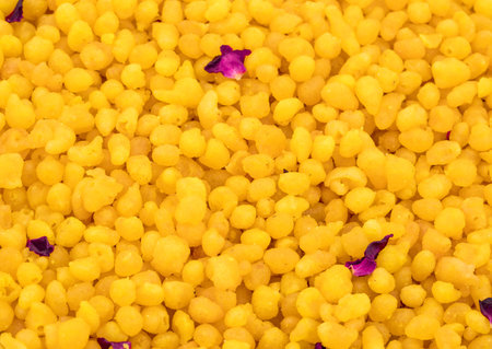 Indian Traditional Sweet Boondi or Bundi is a Popular Delicious Dish Made of Chickpea Flour