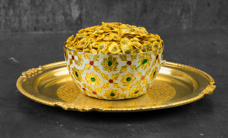Indian Spicy Snack Chana Jor Garam Also Know as Chana Chor Garam or Namkeen, is a Indian Traditional...