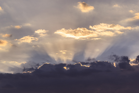 beautiful sunset in venezuelaの写真素材