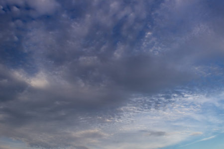 Beautiful sky and clouds at sunset in Venezuela