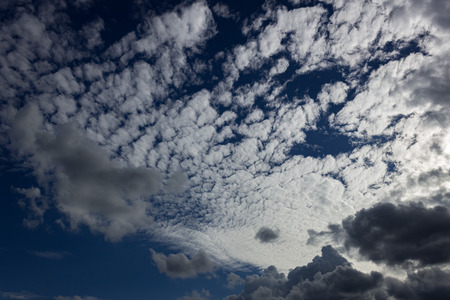 beautiful sky and clouds white and blueの写真素材