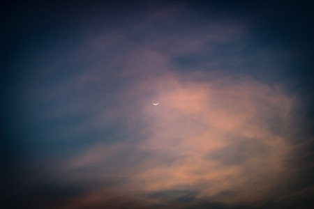 Beautiful sky and clouds at sunset in Venezuelaの写真素材