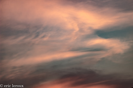 Beautiful sky and clouds at sunset in Venezuelaの写真素材