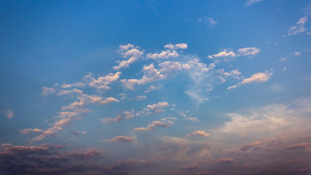Beautiful sky and clouds at sunset in Venezuela
