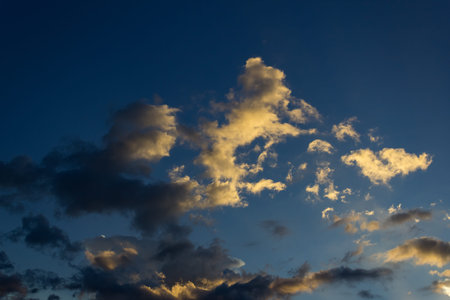 Dramatic sky and clouds at sunset in Venezuela