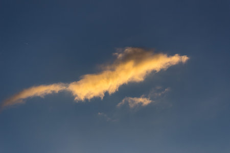 Dramatic sky and clouds at sunset in Venezuelaの写真素材