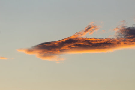 Cloudscape, Colored Clouds at Sunset near the Ocean - Beauty in Nature