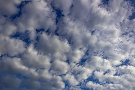 Clouds in the blue sky background.Sky clouds.Sky with clouds weather nature cloud blue.Blue sky with...