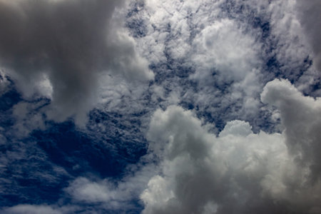 Cloudscape has been developing in gorgeous form. The vast blue sky and clouds sky background.