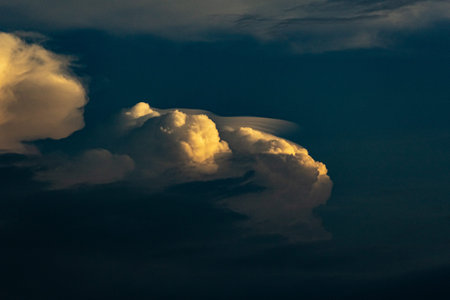Cloudscape has been developing in gorgeous form. This image is taken at sunset.