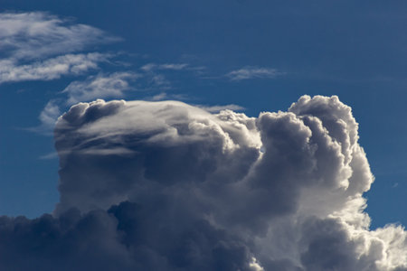 Cloudscape has been developing in gorgeous form. The sky is filled with beautiful cumulus clouds.