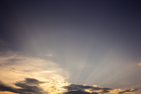 Beautiful sunset sky with clouds background.Sky with clouds weather nature cloud blue