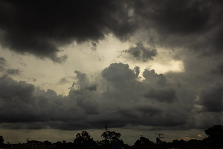 Cloudscape, Colored Clouds at Sunset