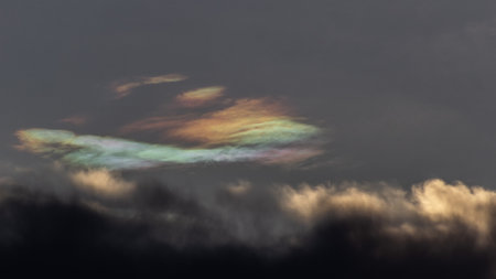 Aurora borealis, also known as the northern white cloud.の写真素材