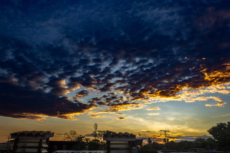 Clouds in the sky at sunset