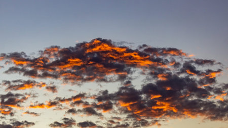 colorful dramatic sky with cloud at sunset. sky background with clouds at sunset.