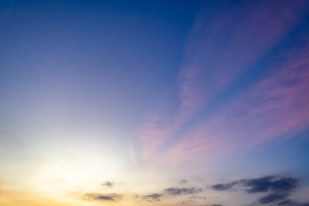 Sunset sky background - vintage effect style pictures. This file is cleaned and retouched.