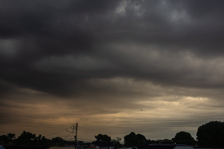 Cloudscape, Colored Clouds at Sunset
