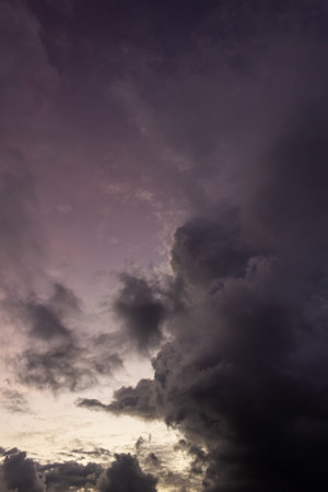 Dramatic Sky with Dark and Dramatic Storm Clouds Area Background
