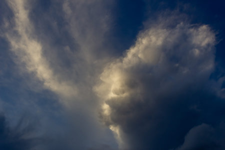 Cloudscape has been developing in gorgeous form. The vast blue sky and clouds sky.