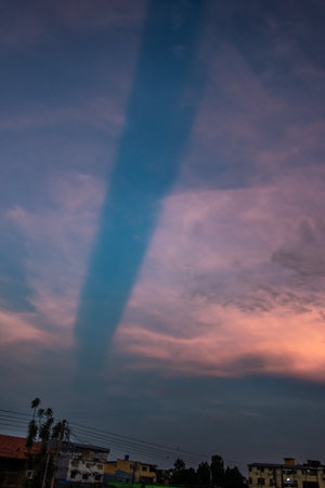Clouds and sky in the evening at Phu Quoc, Vietnam.の写真素材