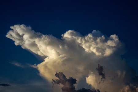 Cloudscape has been developing in gorgeous form. The vast blue sky and clouds sky.