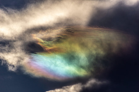 Aurora borealis, also known as the northern polar lights.