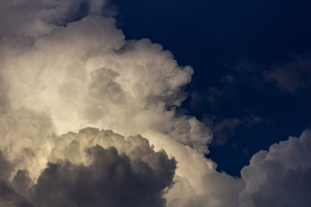 Cloudscape has been developing in gorgeous form. The clouds have been developing in gorgeous form.