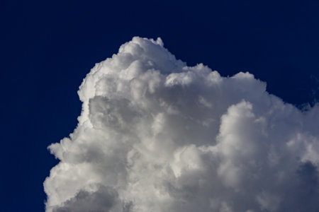 Cloudscape has been developing in gorgeous form.The vast blue sky and clouds sky on sunny day.の写真素材