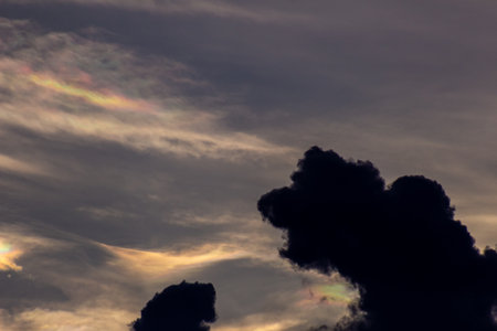 Cloudscape, Colored Clouds at Sunsetの写真素材