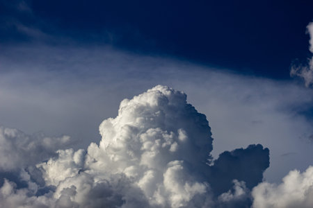 Cloudscape has been developing in gorgeous form. The vast blue sky and clouds sky background.