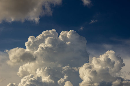 Cloudscape has been developing in gorgeous form. The vast blue sky and clouds sky background.