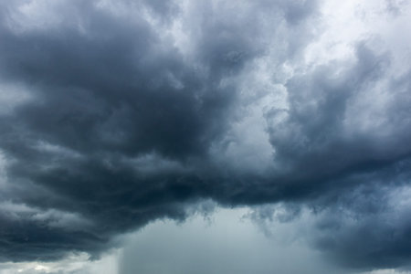 Dark clouds before a thunderstorm. Dark clouds before a thunderstorm.