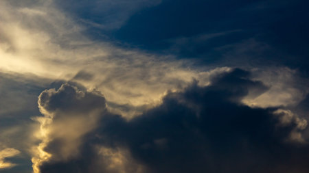 Cloudscape has been developing in gorgeous form. The picture presents a beautiful cloudscape.