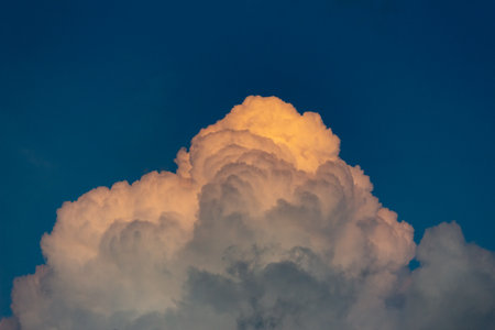 Cloudscape has been developing in gorgeous form. The picture presents a beautiful cloudscape.の写真素材