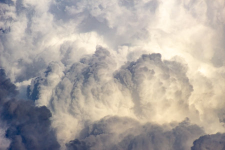 Cloudscape has been developing in gorgeous form. Backgrounds and textures.の写真素材