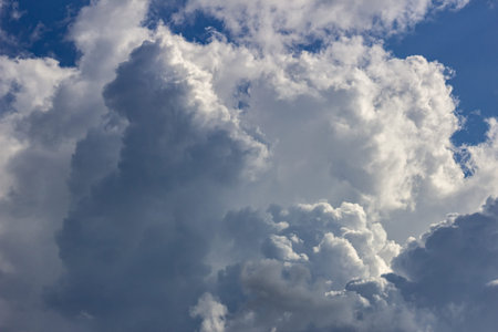 Cloudscape has been developing in gorgeous form. The vast blue sky and clouds sky background.