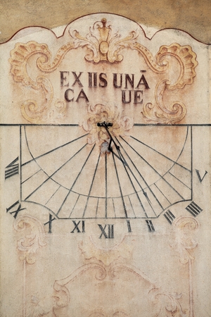 Cluny Abbey sundial in Burgundyの写真素材