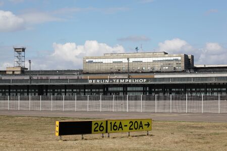 Abandoned Berlin Tempelhof airport, Germanyのeditorial素材
