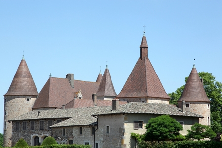 Castle of CorcellesenBeaujolais Franceのeditorial素材